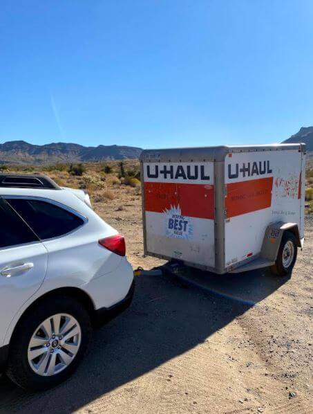 U-Haul moving trailer