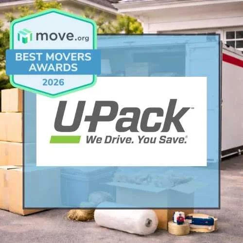 U-Pack named best moving container for affordable moves in the 2026 Move.org Best Movers Awards