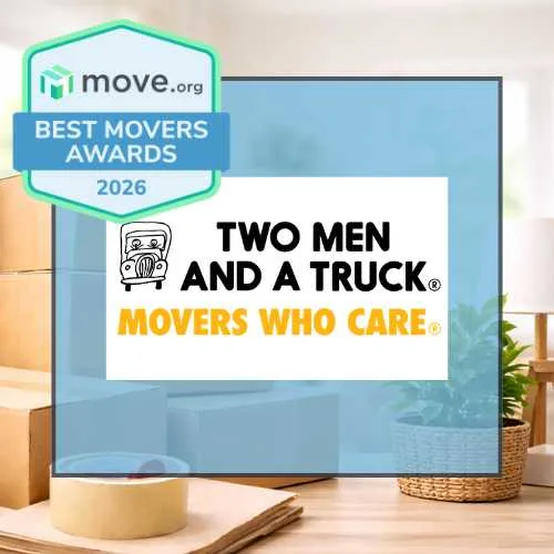 Two Men and a Truck win best moving company for local moves in the 2026 Move.org Best Movers Awards